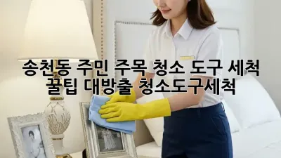 ✨송천동 주민 주목!🧹 청소 도구 세척 꿀팁 대방출! #청소도구세척